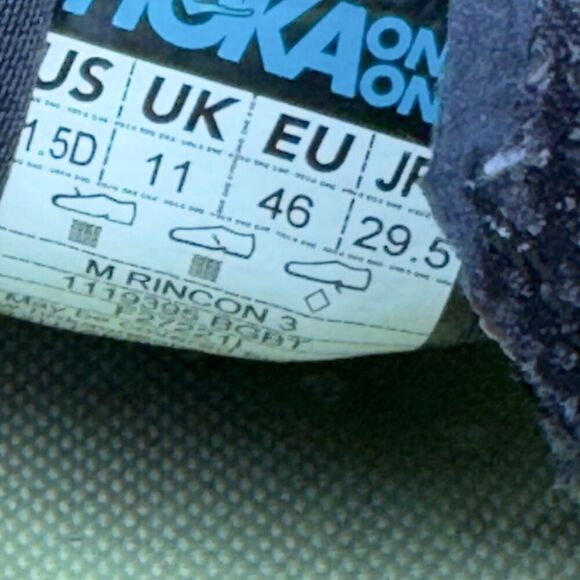 HOKA ONE ONE RINCON 3 - Men’s Running Shoes - SIZE 11.5D - Picture 10 of 10